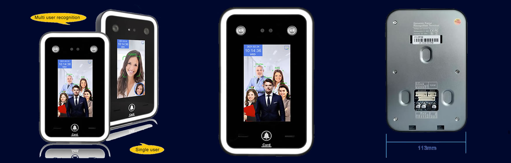 AI02 Dynamic Facial Recognition System Terminal banner